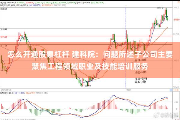 怎么开通股票杠杆 建科院：问题所述子公司主要聚焦工程领域职业及技能培训服务
