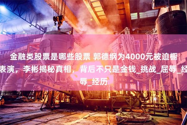 金融类股票是哪些股票 郭德纲为4000元被迫橱窗表演，李彬揭秘真相，背后不只是金钱_挑战_屈辱_经历