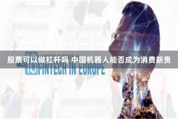 股票可以做杠杆吗 中国机器人能否成为消费新贵