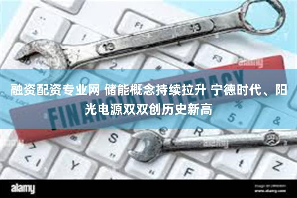 融资配资专业网 储能概念持续拉升 宁德时代、阳光电源双双创历史新高